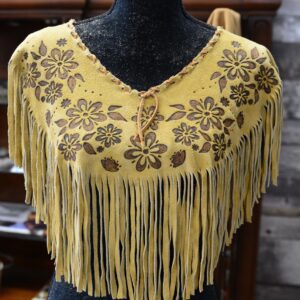 A picture of yellow colored egg yolk shawl
